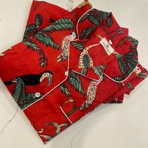 NWOT Handmade Hand block Print Cotton Pajama Set